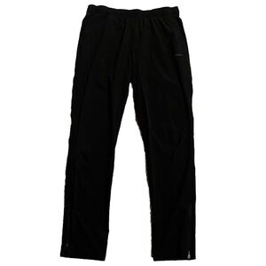 Skora Men’s Quick Dry Joggers Track Pants Black Pull On Pockets Stretchy Medium
